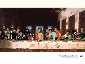 the last supper punk Fantasy Oil Paintings